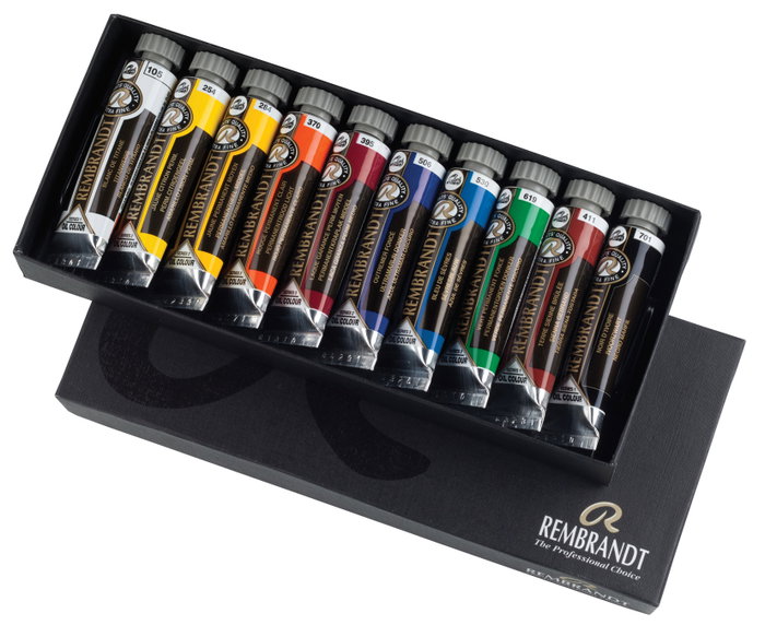 Talens Rembrandt Set Básico de Pinturas al Óleo con 10 Tubos de 15ml Colores Surtidos Talens Rembrandt Set Básico de Pinturas al Óleo con 10 Tubos de 15ml Colores Surtidos